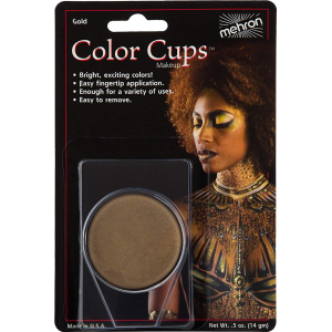 Кремовий грим Mehron Color Cups Gold 12 г (CCC-GD) (764294502106) краща модель в Житомирі