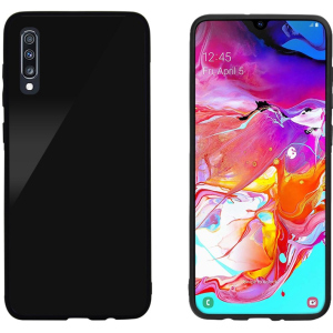 Панель Intaleo Real Glass для Samsung Galaxy A70 Black в Житомирі