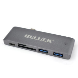 USB hub картридер 5 в 1 Beluck Type-C / USB 3.0 / SD / MicroSD BeluckHub лучшая модель в Житомире