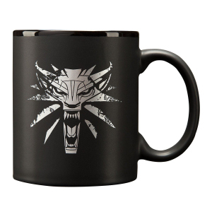 купити Чашка JINX The Witcher 3 - White Wolf Black/Red 325 ml