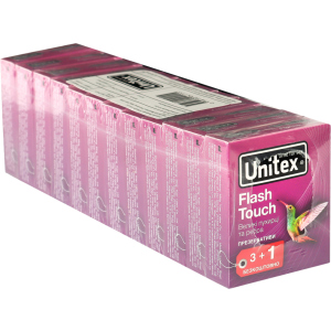 Презервативы Unitex Flash Touch 48 шт (12 упаковок по 4 шт ) (798190041155) в Житомире