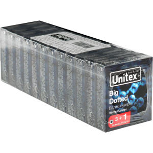 Презервативи Unitex Big Dotted 48 шт (12 упаковок по 4 шт) (798190041162) краща модель в Житомирі