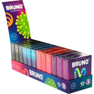 Презервативи Bruno 36 шт (12 упаковок по 3 шт) (4820234160112) в Житомирі
