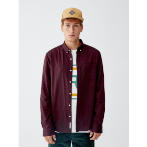 Рубашка Pull & Bear 9471/507/606-ACUK S Бордовая (DD3000002809318_09471507606025)