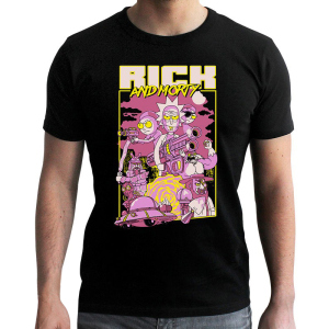 Футболка ABYstyle Rick and Morty XL Чорна (ABYTEX456XL) ТОП в Житомирі