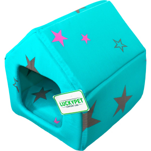 купити Будиночок для собак та кішок Lucky Pet Джессі №1 30 x 33 x 33 см Бірюзовий (4820224211961)