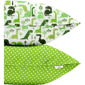 Набір наволочок Cosas Set Pillow Dino Dots Green 50х70 2 шт (4822052023662) ТОП в Житомирі