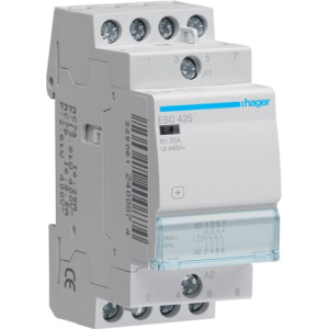 Модульний контактор Hager ESC425 230В/25А 4HB рейтинг