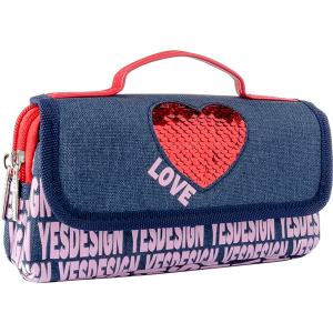 Пенал м'який YES WL-01 Love (532936) в Житомирі