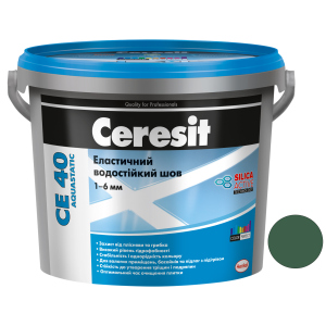 купити Затирка для швів Ceresit CE 40 Aquastatic 70 2 кг (відро) Зелена (CR947499)