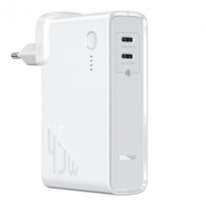 купити Зарядний пристрій Baseus Power Station（GaN）2 in1 Q.C. Power bank + Charger C+C 10000mAh 45W White