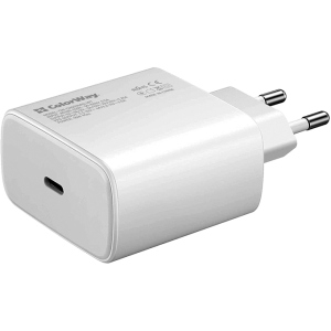 Сетевое зарядное устройство ColorWay Power Delivery Port PPS USB Type-C (45W) White (CW-CHS034PD-WT) ТОП в Житомире