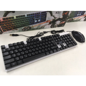 Комплект UKC Keyboard M-416/K01/5559 USB клавиатура с подсветкой + мышка в Житомире