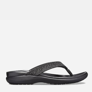 Вьетнамки Crocs Jibbitz Capri V Diamante Flip 205632-0FE-W7 37-38 23.8 см Черные (191448303676) рейтинг