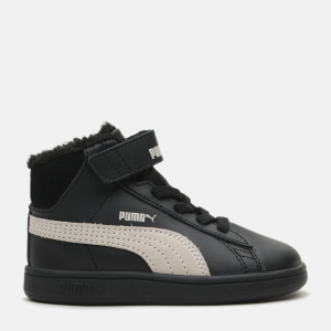 Черевики шкіряні дитячі Puma Smash v2 Mid L Fur V 20 (4) 13 Black-Whisper White (4060979925755) рейтинг