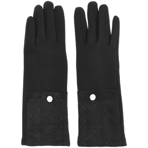 Женские перчатки на плюше Sergio Torri 7-002/1 6-7.5 Черные (2000000012742) в Житомире