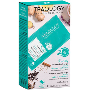 Освіжаючі вологі серветки для тіла Teaology Yoga care 1 шт (8050148502418) краща модель в Житомирі