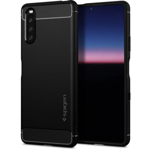 Чохол Spigen Rugged Armor для Sony Xperia 10 III Matte Black ТОП в Житомирі