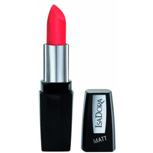 Помада для губ Isadora Perfect Matt Lipstick матова 04 hot coral 4.5 г (7317852111048) краща модель в Житомирі