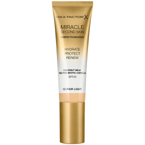 Тональная основа Max Factor Miracle Second Skin №02 Fair Light 30 мл (3614229764796) лучшая модель в Житомире