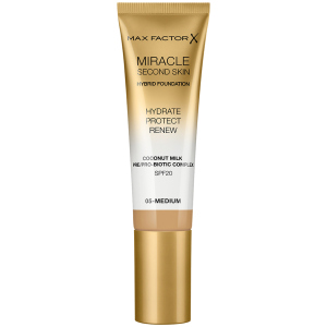 Тональная основа Max Factor Miracle Second Skin №05 Medium 30 мл (3614229764833) в Житомире