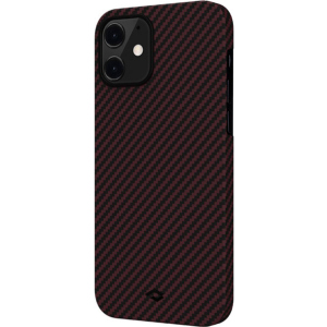 Панель Pitaka MagEZ Case Twill Apple iPhone 12 mini Black/Red (KI1203) ТОП в Житомирі