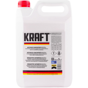 Антифриз Kraft G12/12+ Red концентрат для системы охлаждения 5 л (KF104) ТОП в Житомире