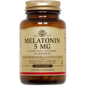 Амінокислота Solgar Мелатонін 5 мг 60 жувальних таблеток (033984019362) ТОП в Житомирі