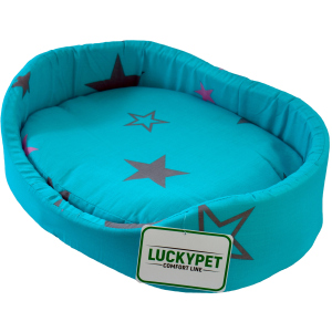 Лежак для собак і кішок Lucky pet №6 Макс 54x76x15 см Бірюзовий (4820224212180) в Житомирі