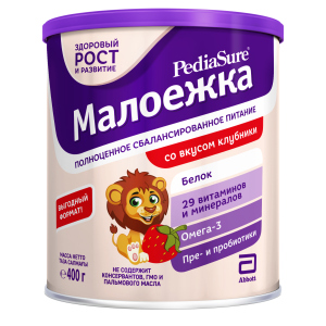 Суха суміш PediaSure Малоїжка зі смаком полуниці 400 г (8710428016010) ТОП в Житомирі