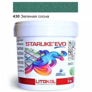 Эпоксидная затирка Litokol Starlike EVO 430 Зелёная сосна 5кг в Житомире