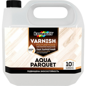 Лак паркетний Kompozit AQUA PARQUET Глянсовий 1 л (4820085741898) краща модель в Житомирі