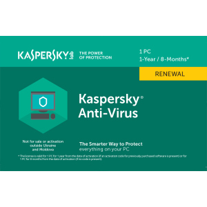 Kaspersky Anti-Virus 2020 продовження ліцензії на 1 рік для 1 ПК (скретч-картка) в Житомирі
