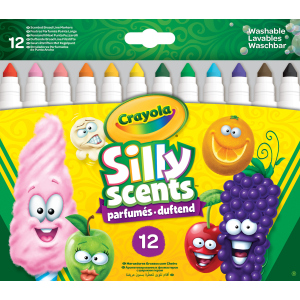 Набір фломастерів Crayola Silly Scents Washable Тонка лінія з ароматом 12 шт (256352.012) (0071662183370) краща модель в Житомирі
