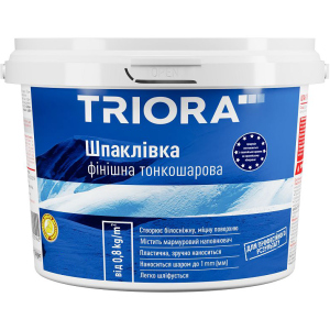 Шпаклівка фінішна TRIORA Тонкошарова 5 кг Біла (4823048021969) краща модель в Житомирі