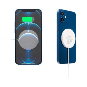 хорошая модель Беспроводная зарядка Hoco Magnetic Wireless Charger 15W для iPhone 12/ 12 Pro/ 12 Pro Max