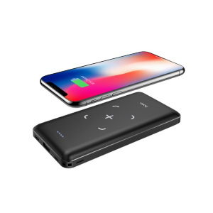 хорошая модель Powerbank Hoco 10000mAh с беспроводной зарядкой для iPhone/Android