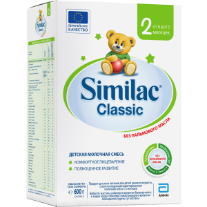 Суха молочна суміш Similac Classic 2 600 г (5391523058889) рейтинг