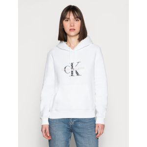 хороша модель Худі Calvin Klein Jeans Reptile Monogram Hoodie J20J216236-YAF S White (8719854088271)