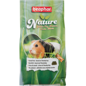 Беззерновой корм для морских свинок Beaphar Nature Guinea Pig с тимофеевкой 1.25 кг (8711231101832) рейтинг