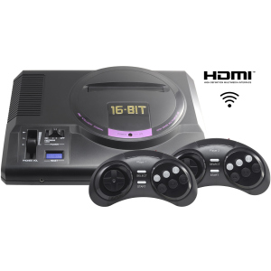 хорошая модель Игровая консоль Retro Genesis 16 bit HD Ultra 225 игр, 2 беспроводных джойстика, HDMI кабель (CONSKDN73)