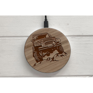 Быстрая беспроводная деревянная зарядка SkinWood White Fast Charge jeep рейтинг