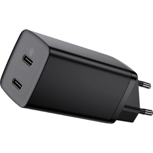 Зарядний пристрій Baseus GaN2 Lite Quick Charger 65W (2 Type-C) (CCGAN2L-E01)