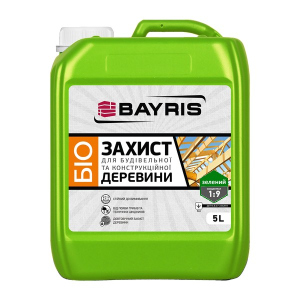 Грунтовка антисептик для древесины 1 к 9 Bayris с зеленым индикатором 5л