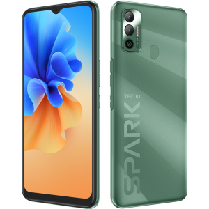 Мобільний телефон Tecno Spark 7 4/64GB NFC Spruce Green краща модель в Житомирі