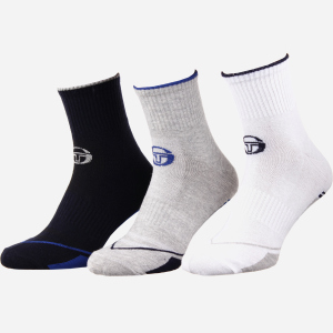 Набір шкарпеток Sergio Tacchini 93241741-2 39-42 3 пари Сірий/Синій (3349600161528) ТОП в Житомирі