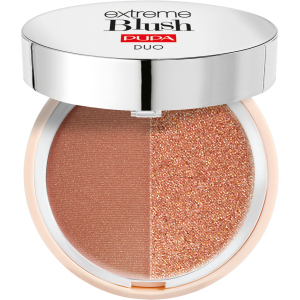 Компактные румяна с двойным эффектом Pupa Extreme Blush Duo 120 Radiant Caramel Glow Spice 4 г (8011607332502) в Житомире