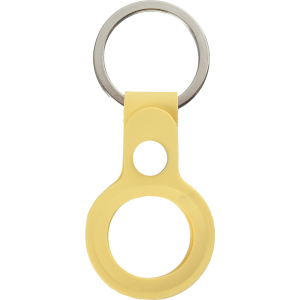 Чохол-брелок ArmorStandart Silicone Ring with Button для Apple AirTag Yellow ТОП в Житомирі