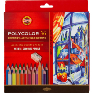 Художественные карандаши Koh-i-Noor Polycolor 36 цветов картонная упаковка (3835) ТОП в Житомире