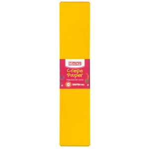 Набор гофрированной бумаги Maxi 100% 50 х 250 см 10 шт Темно-желтой (MX61616-32) в Житомире